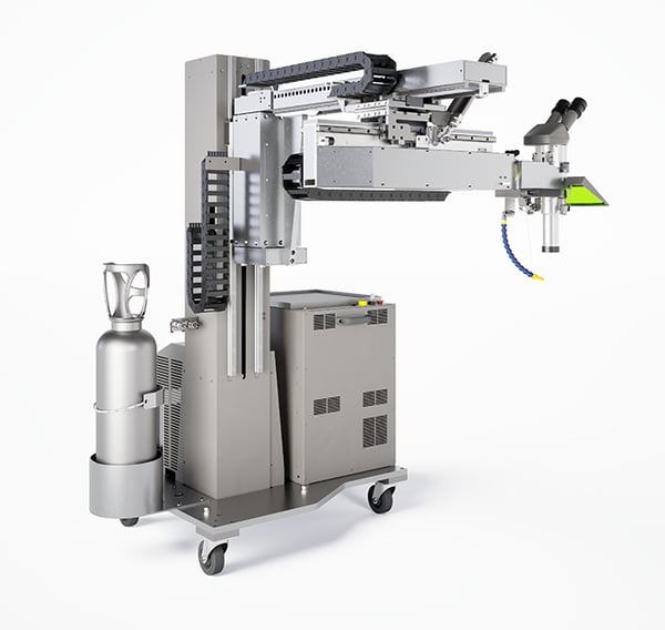 DL 200 - Saldatrice laser ideale per la riparazione di stampi di grandi dimensioni e la saldatura di oggetti voluminosi