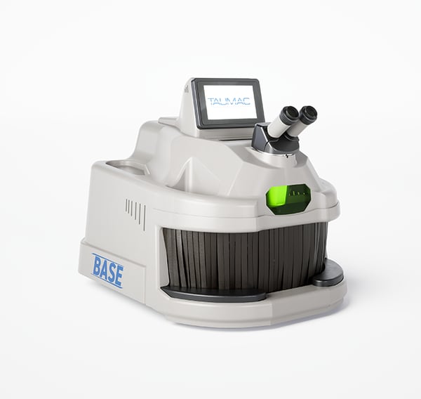 TAUWELD BASE - Saldatrice laser da banco compatta che unisce bassi consumi, precisione elevata e design ergonomico per orafi, odontotecnici e artigiani